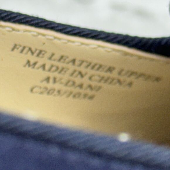 Adrienne Vittadini Women's Size 8.5 Blue Suede Rhinestone Embellished Loafers - Picture 10 of 12